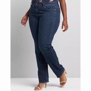 NWOT Lane Bryant Signature Fit Mid-Rise Straight Jeans - Size 16 Short